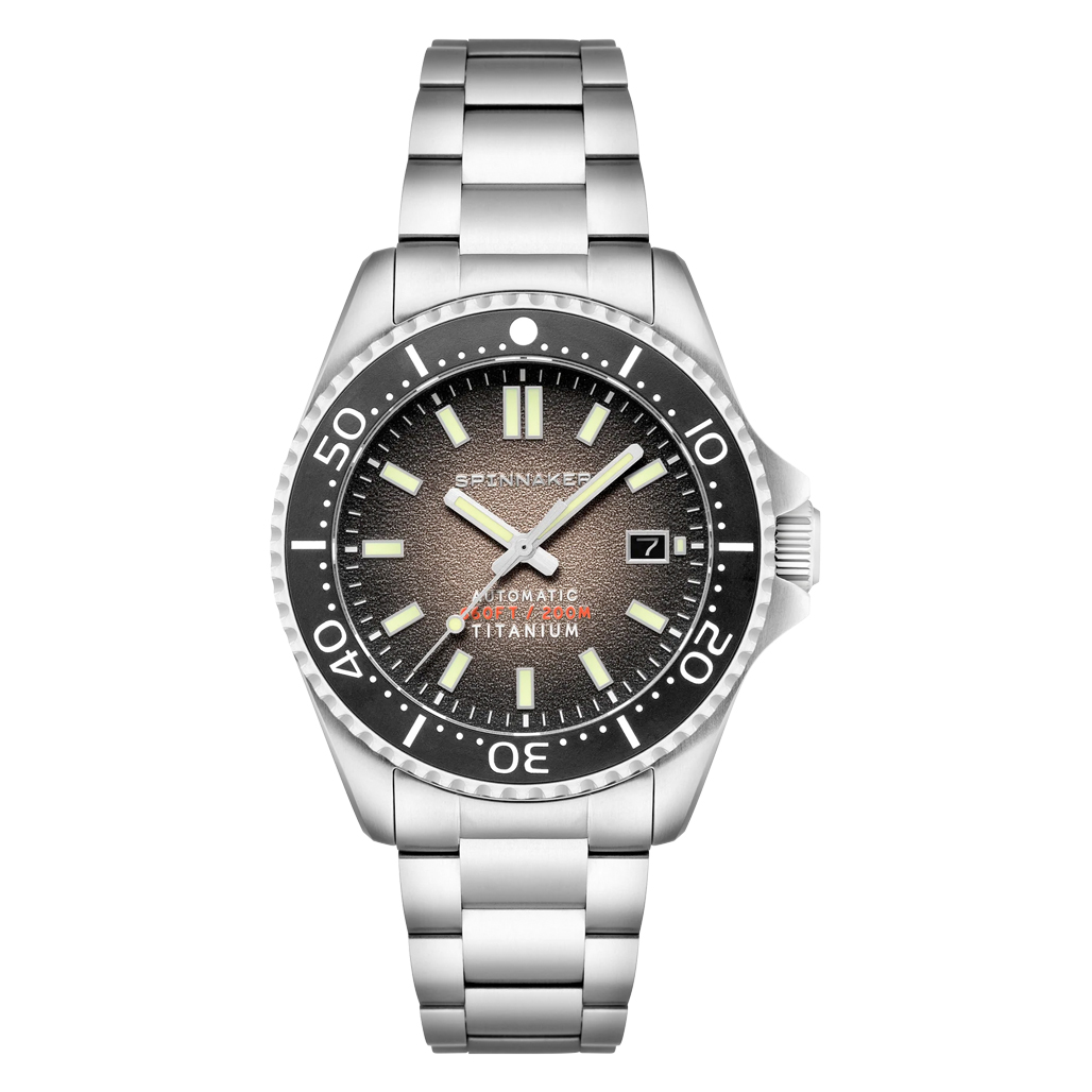 Spinnaker Tesei Titanium Automatic Watch with Stealth Black Dial