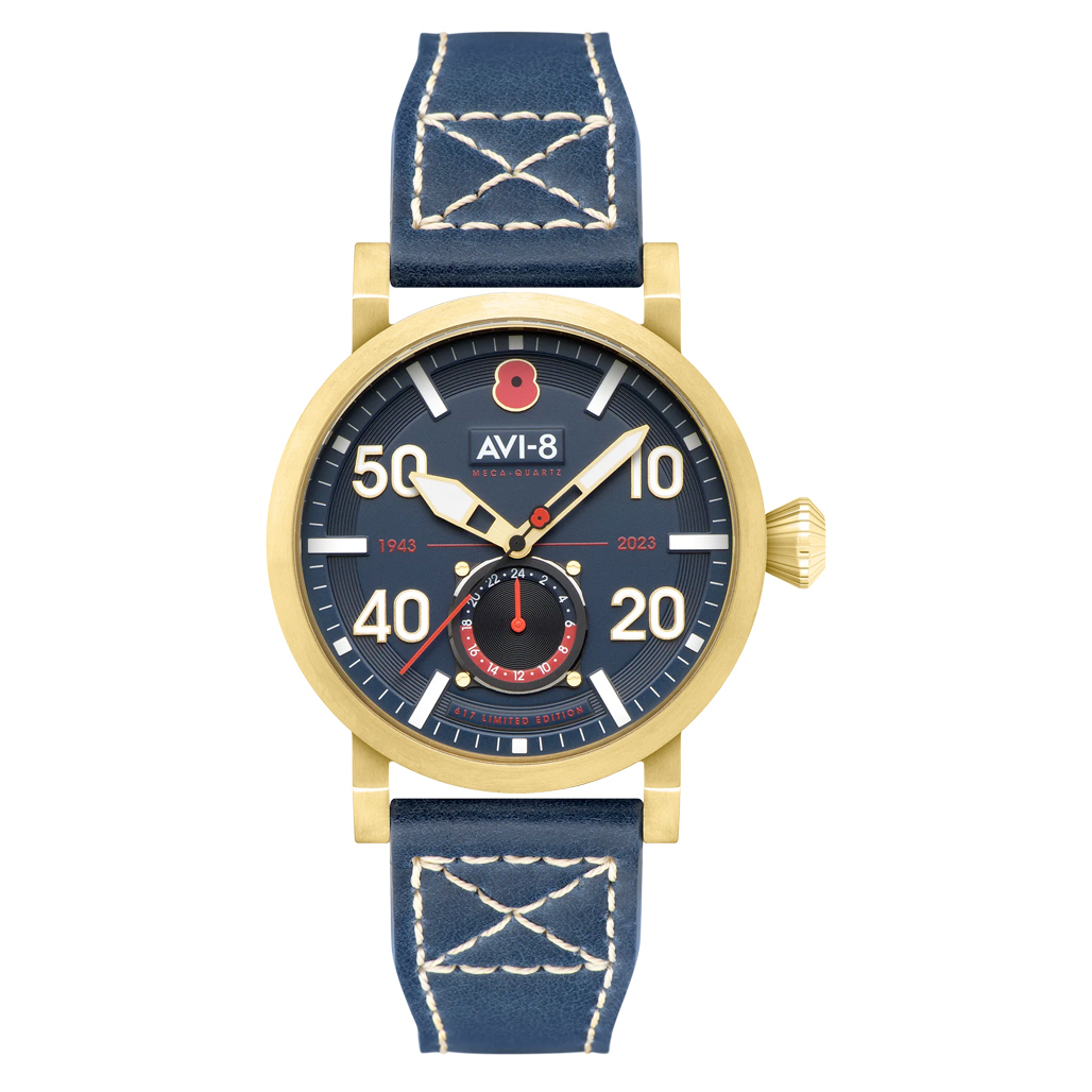 AVI-8 Royal British Legion Meca-Quartz LE Watch with Midnight Blue