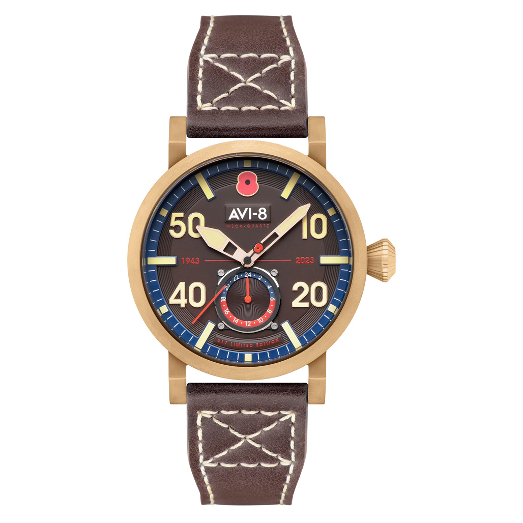 AVI-8 Royal British Legion Meca-Quartz LE Watch with Carbon Brown
