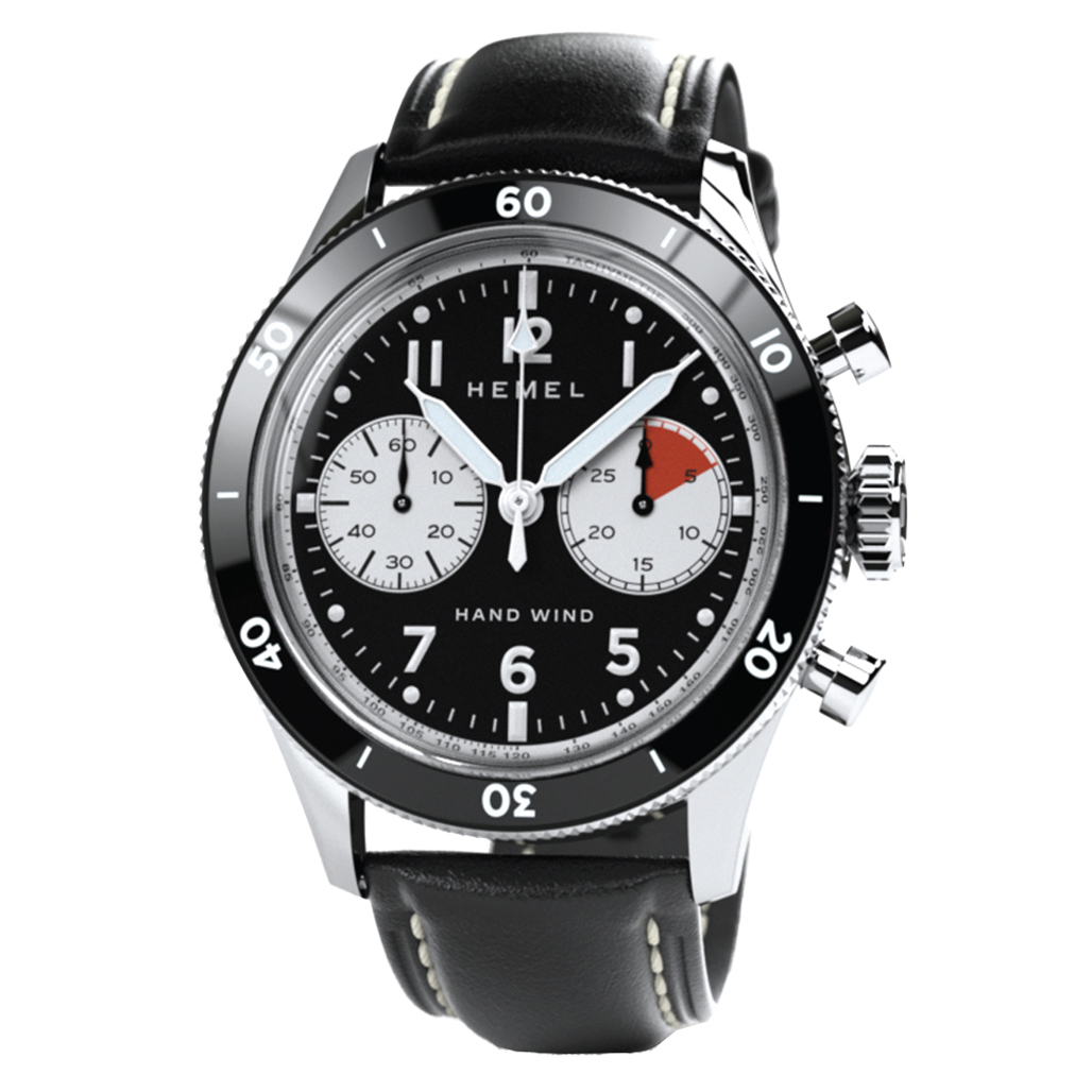 HEMEL Airsteam Mechanical Chronograph with Black Dial #HF30