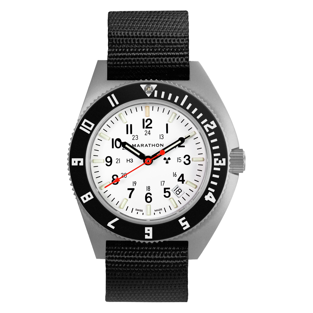 Marathon Swiss 41mm Arctic Steel Navigator with Tritium