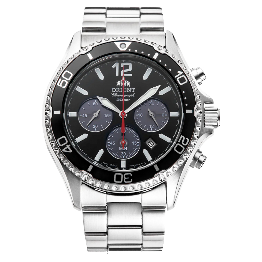 Orient Solar Sports Chronograph with Black Dial #RA-TX0202B10B