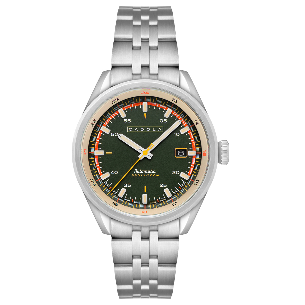 Cadola Pista Automatic Watch with Forest Green Dial #CD-1031-11
