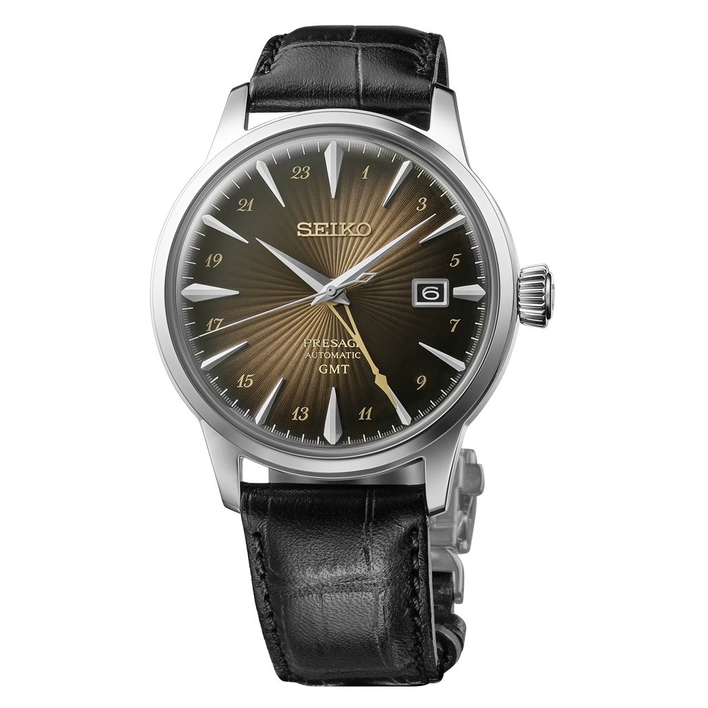 Seiko Presage Cocktail Time GMT with Brown Dial #SSK039