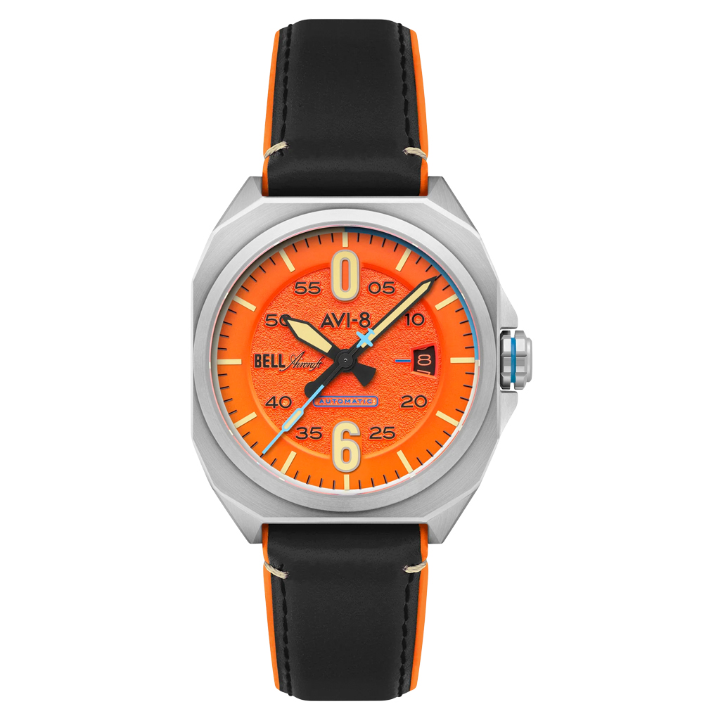 AVI-8 Bell X-1 Machbuster Automatic Orange Dial #AV-4115-02