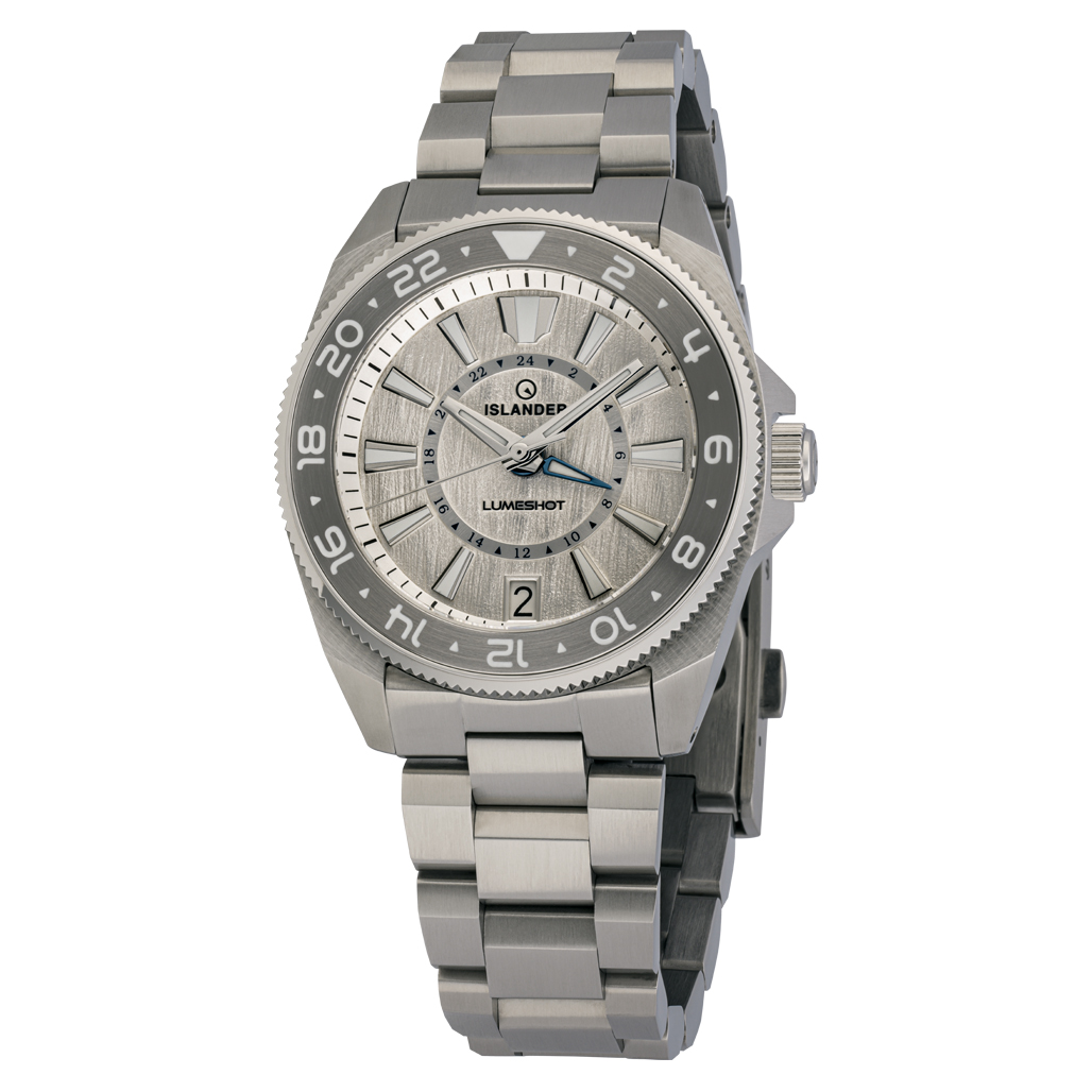 時計 ER x LUMESHOT automatic Islander x LUMESHOT Glacier GMT Automatic Limited Edition Watch