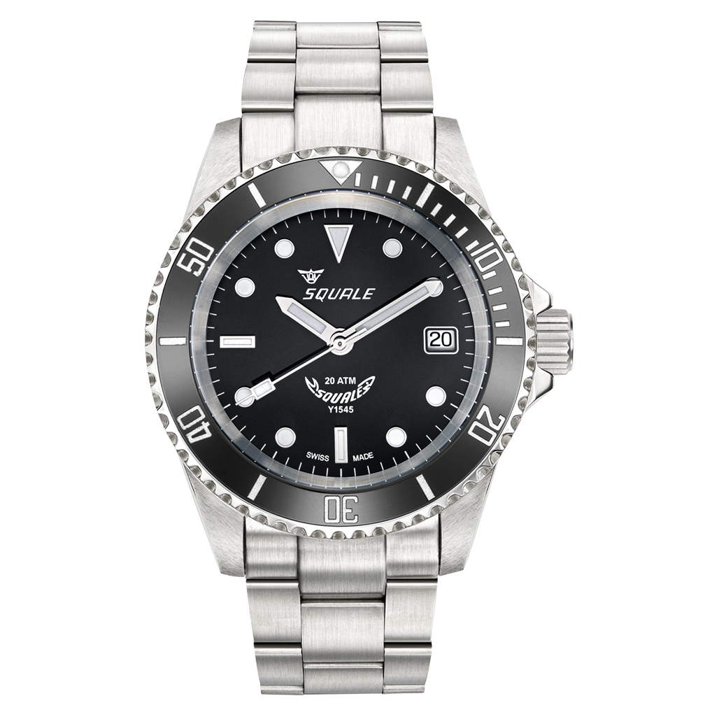 Squale Swiss Automatic Dive watch with Black Dial #Y1545SILVE.AC