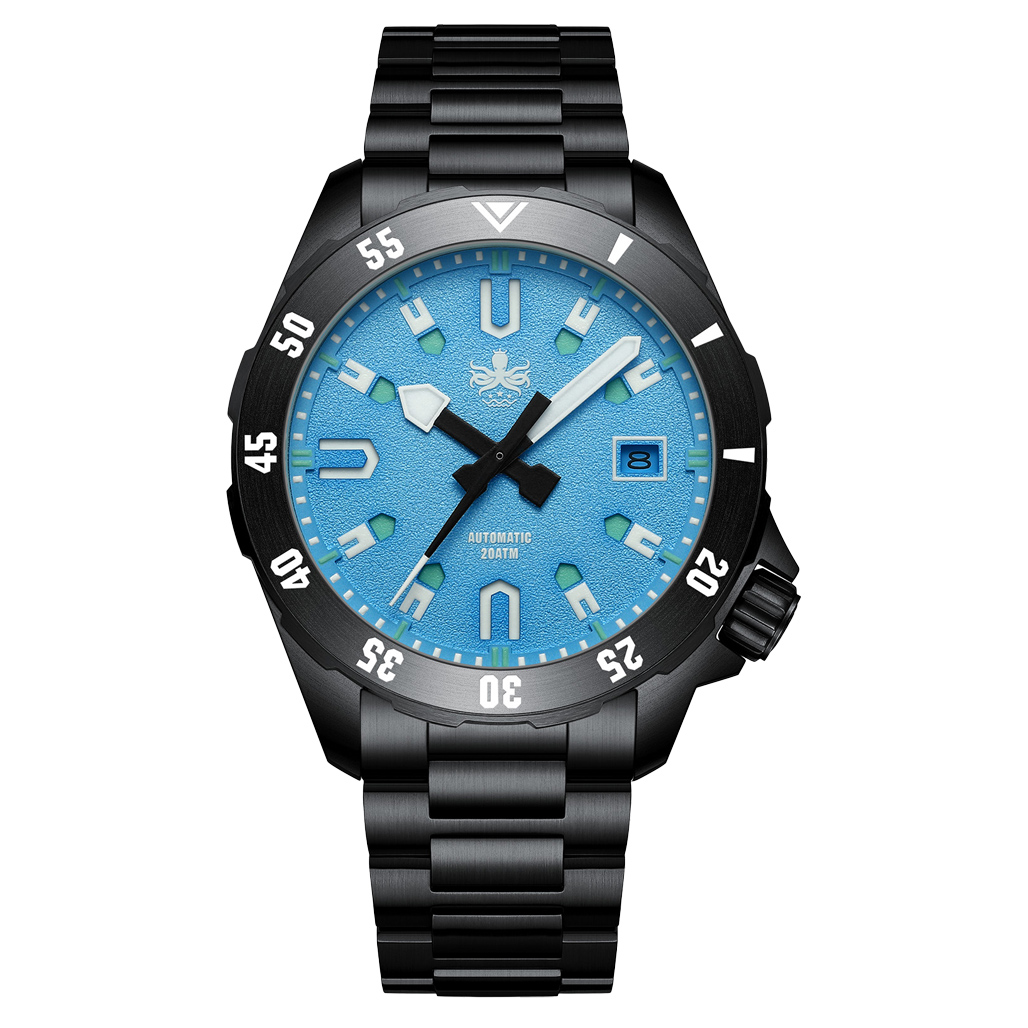 PHOIBOS APOLLO DLC 200M Automatic Diver With Matte Blue Dial #PY056BX