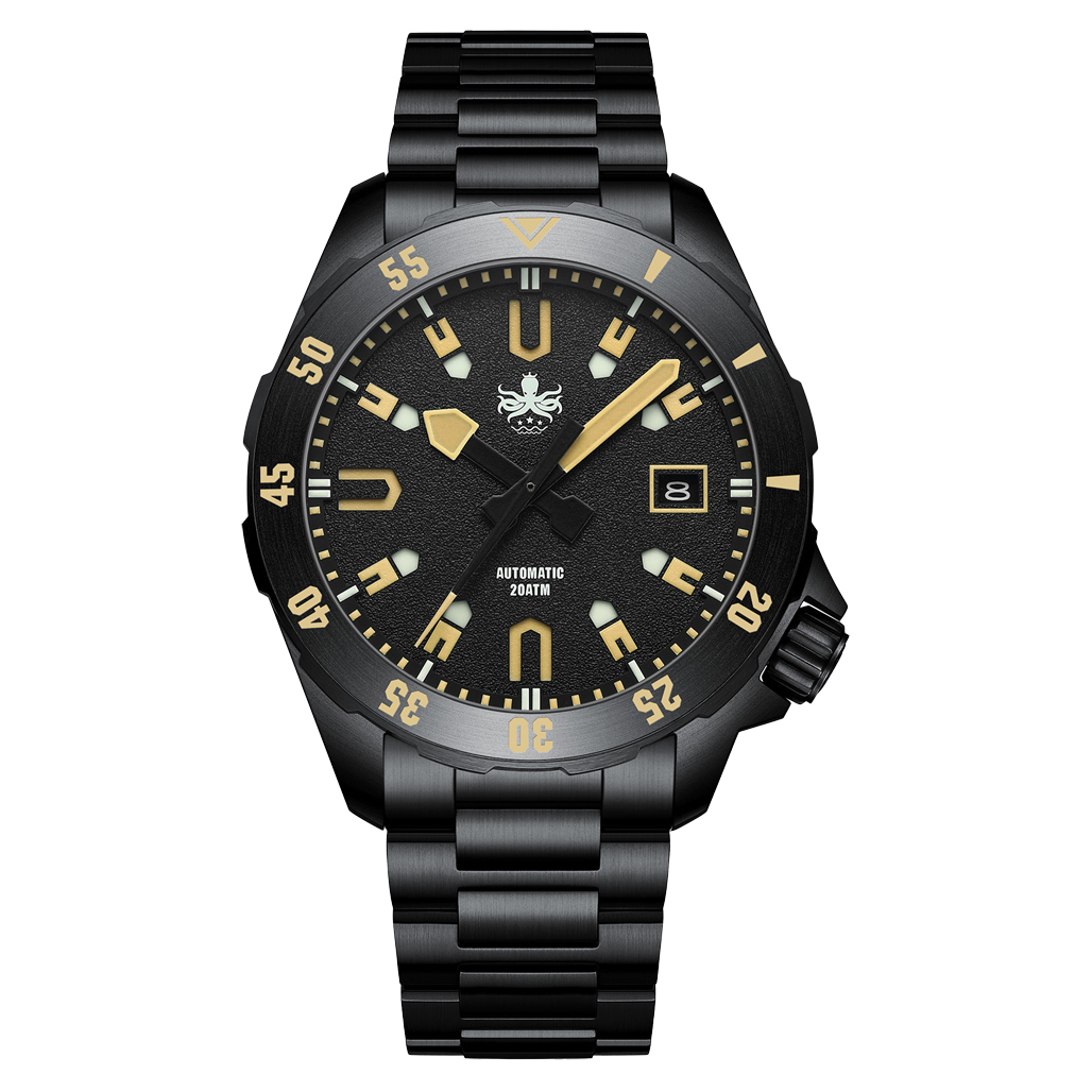 PHOIBOS APOLLO DLC 200M Automatic Diver With Matte Black Dial #PY056CX