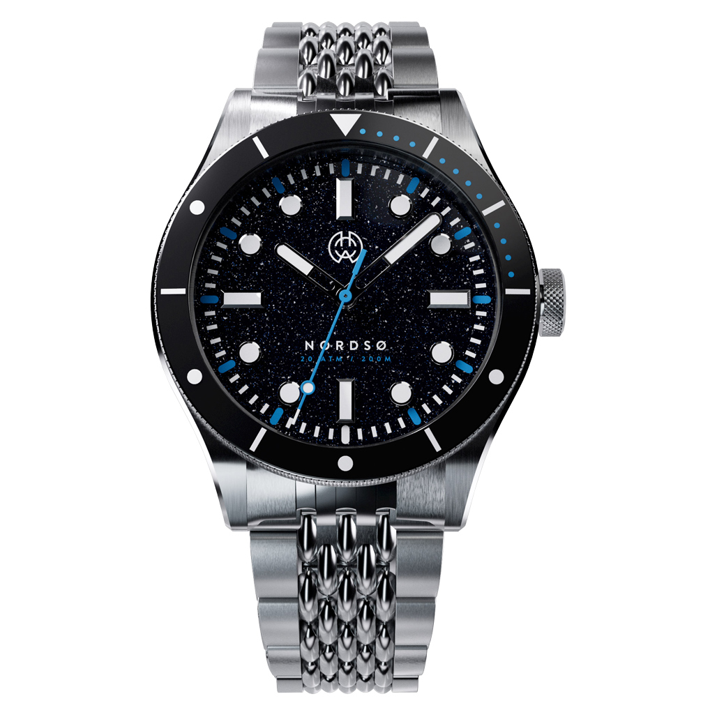 Henry Archer Nordso Aventurine Automatic Watch with Ad Astra Dial