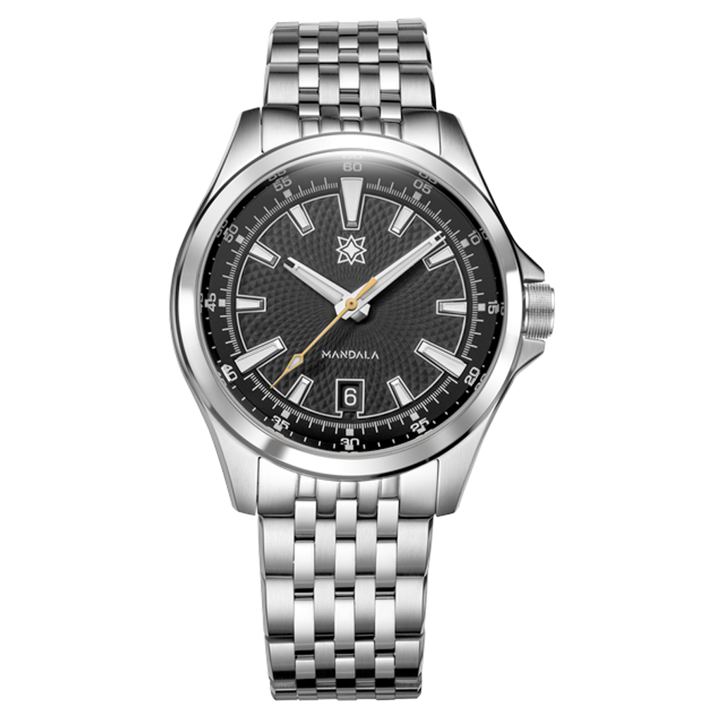 mahalon。 Second Hour Mandala Mk3 Watch with Black Dial #SEC-HOU-13