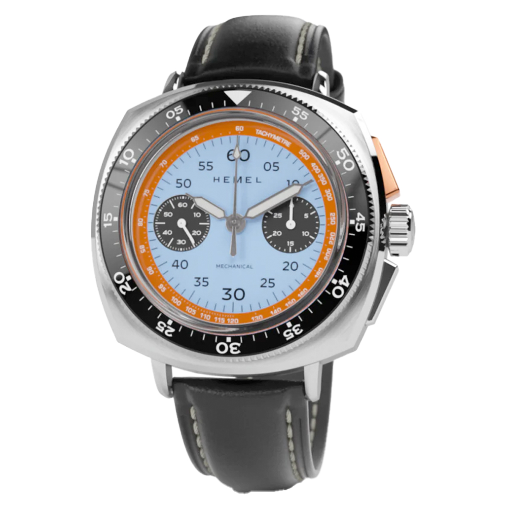 Hemel Sky Racer Mechanical Chronograph with Classic Blue Dial #HF37CBL