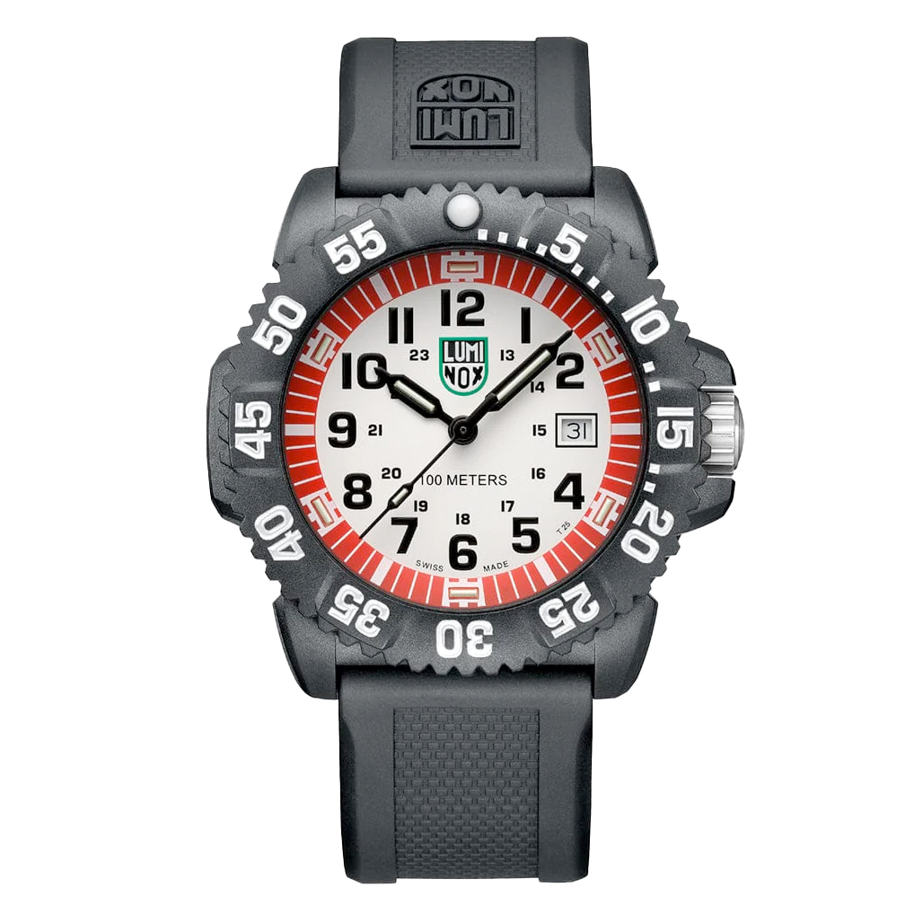 Luminox 44mm G Sea Lion Dive Watch With Red and White Dial #X2.2057