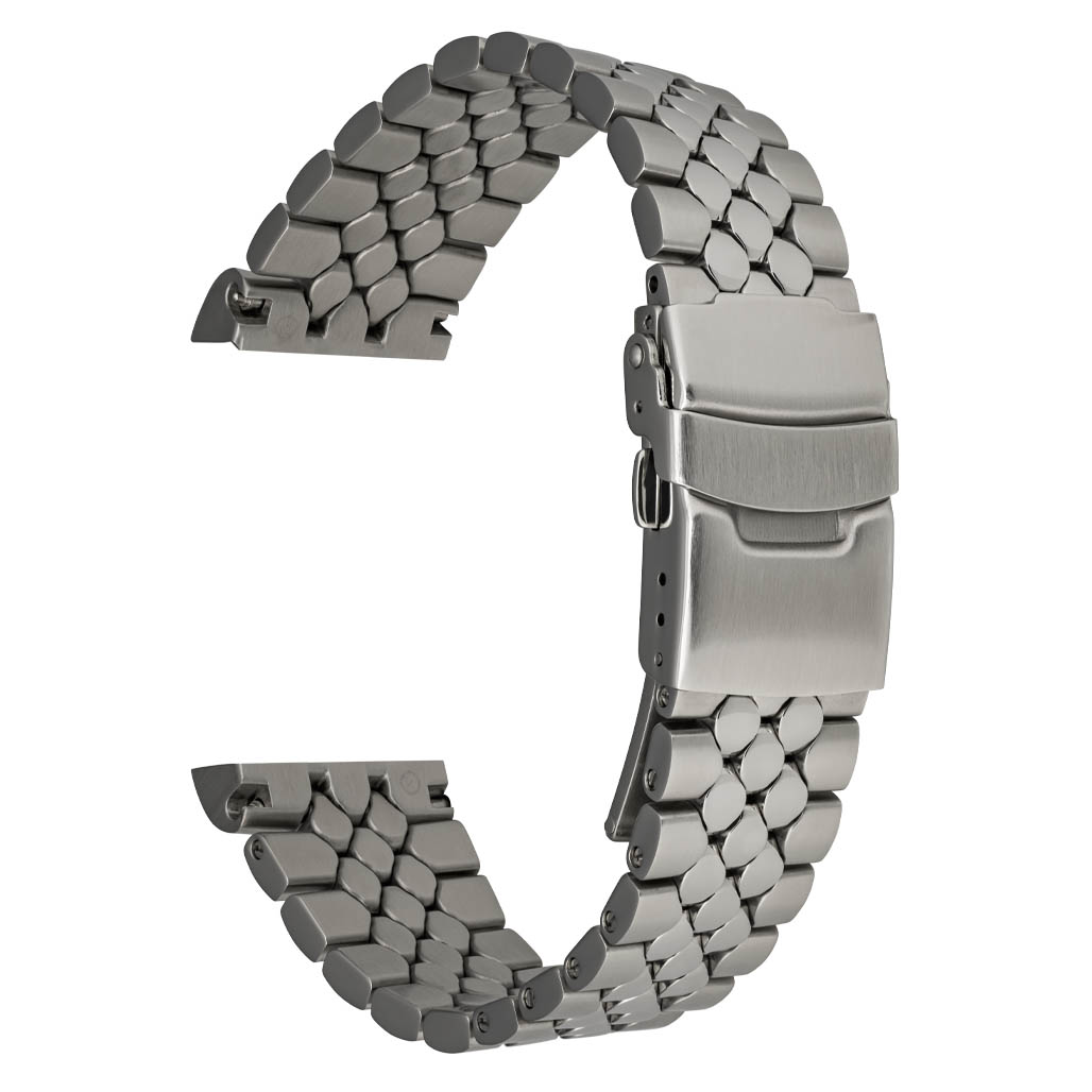 Islander 20mm Brushed and Polished Scales Bracelet for Citizen