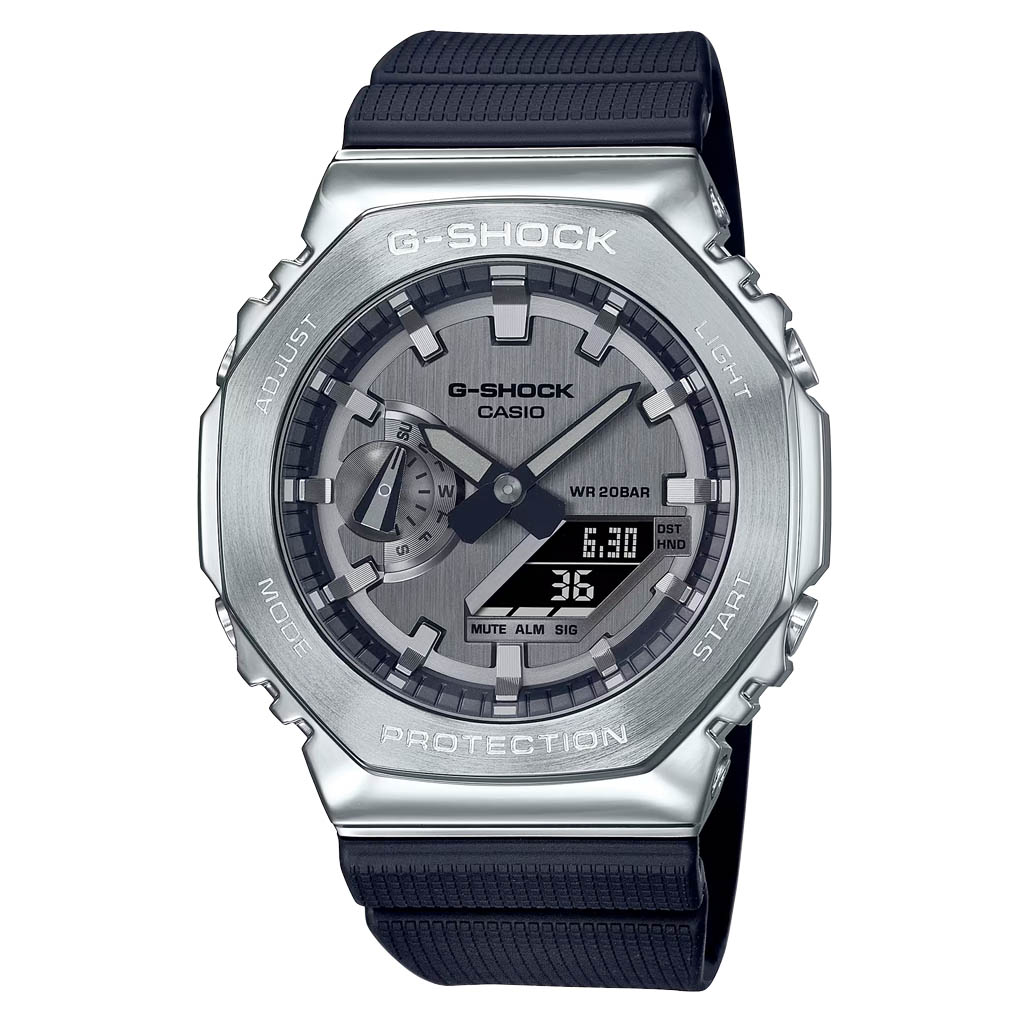 【稀少品】CASIO　GA2100 オールシルバー Casio G-Shock 