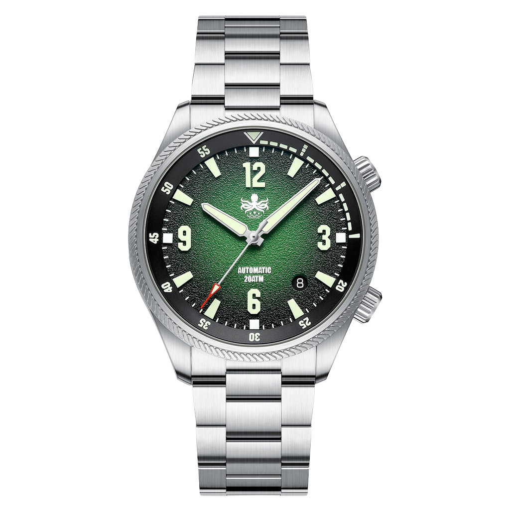 Phoibos Storm Corsair Automatic Diver with Green Dial #PY063A