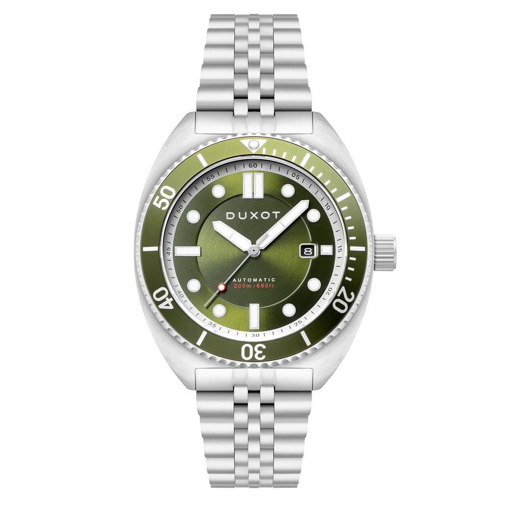 Duxot Tortuga Automatic Dive Watch with Green Dial #DX-2026-22