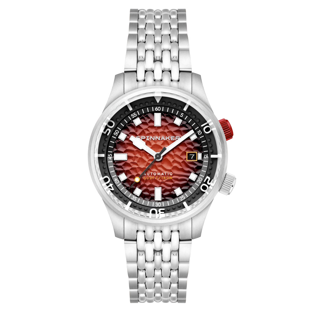 Spinnaker Bradner Automatic Dive Watch with Scarlet Horizon Dial