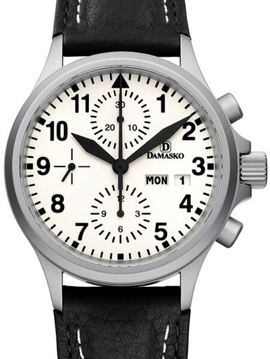 Damasko Chronograph Watch DC57 Swiss Valjoux 7750 with 12-hour