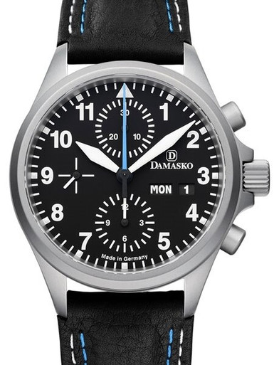 Damasko Chronograph Watch DC58 Swiss Valjoux 7750 with 12-hour