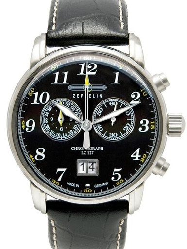 Graf Zeppelin Chronograph Big Date Watch with 12-hr