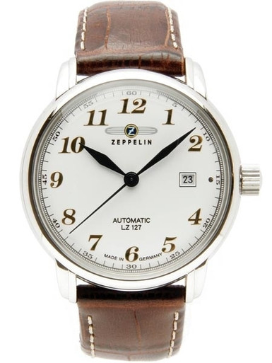 腕時計　ZEPPELIN Graf Zeppelin Automatic, Date Watch with Gold Tone Applied Numbers