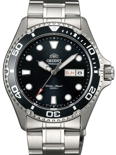 Custom Modded Orient Ray II Black Dial Automatic Dive Watch #AA02004B