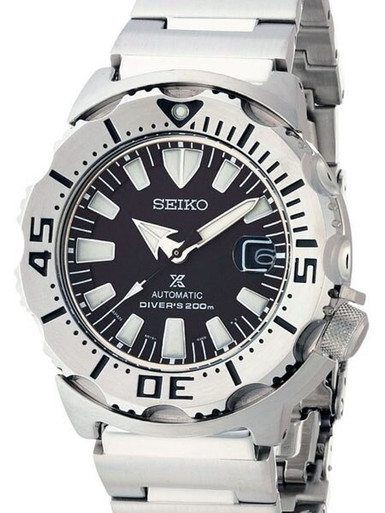 Seiko Prospex Stainless Steel Monster with Seiko 6R15, 23-Jewel Automatic  Movement #SBDC025