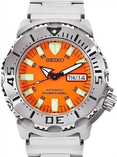 Seiko Orange Monster Automatic Dive Watch, Stainless Steel Bracelet #SKX781K1