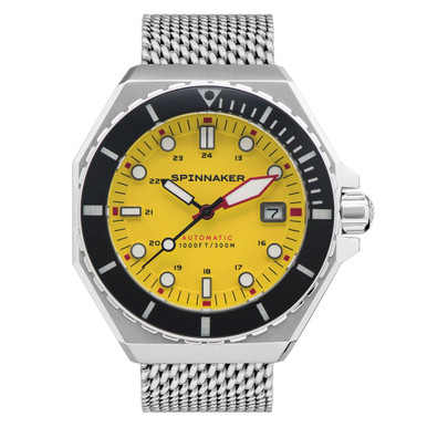 Spinnaker Dumas Automatic 300 Meter Dive Watch with Stainless Steel Mesh Bracelet #SP-5081-44