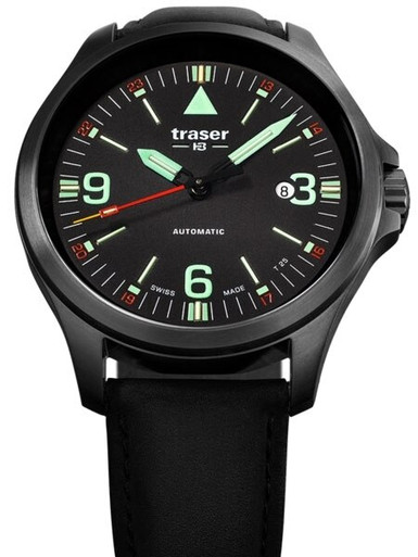 Traser Officer Pro Swiss Automatic Watch with Tritium Illumination