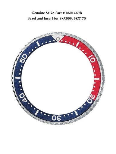 Seiko Replacement Bezel for Seiko SKX009, SKX175 Watches