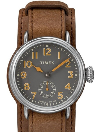 Timex 38mm Welton Quartz Sport Watch with Grey Dial and INDIGLOW