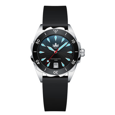 PHOIBOS Sea Nymph 300-Meter Swiss Quartz Dive Watch with Double