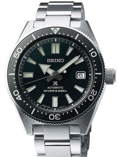 Seiko Prospex Automatic Dive Watch with Black Dial and Stainless Steel  Bracelet #SBDC051
