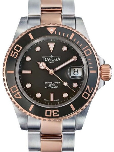 Davosa Ternos Two-Tone Swiss Automatic 200 Meter Dive Watch #16155565