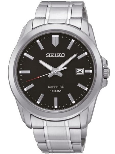 Seiko Quartz Watch with 41mm Stainless Steel Case and Bracelet, sapphire  crystal #SGEH49