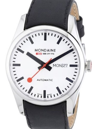 Mondaine Retro Swiss Automatic Watch with 42mm Case, Sapphire Crystal  #A135-30345-11SBB