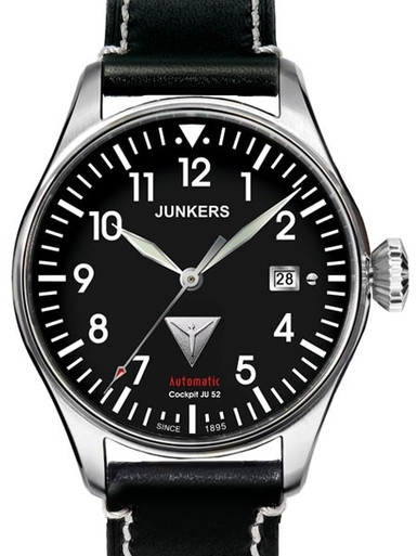 Junkers Cockpit Series Automatic Watch with Open Date #6150-2