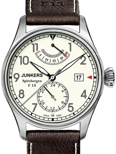 Junkers Spitzbergen F13, Power Reserve Automatic, Luminous Dial