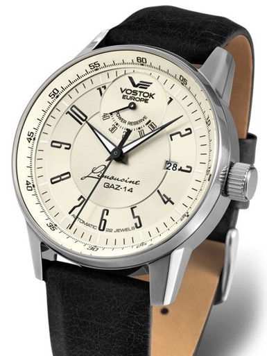Vostok-Europe Men's Gaz-Limo Automatic, Power Reserve Watch #560A518