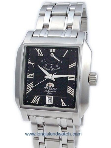 Orient Black21-Jewel Automatic Power Reserve Watch #CFDAC004B
