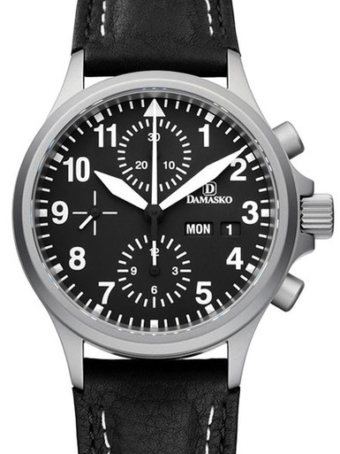 Damasko Chronograph Watch DC56 Swiss Valjoux 7750 with 12-hour