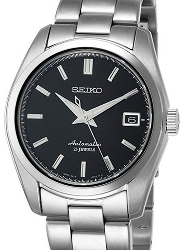 Seiko Black Dial Automatic Dress Watch with 38mm Case, and Sapphire Crystal  #SARB033
