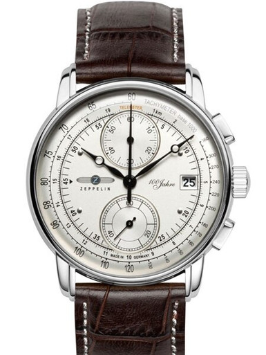 Graf Zeppelin Chronograph watch with sixty minute timer #8670-1