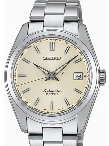 Seiko Cream Dial Automatic Dress Watch with 38mm Case, and Hardlex Crystal  #SARB035