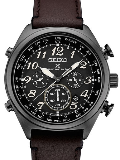 Seiko Prospex Radio Sync, Solar Powered, Chronograph, World Time Watch  #SSG015