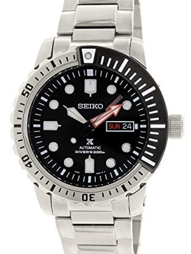 Seiko Prospex Black Dial Mohawk with Seiko 4R36, 24-Jewel Automatic  Movement #SRP587