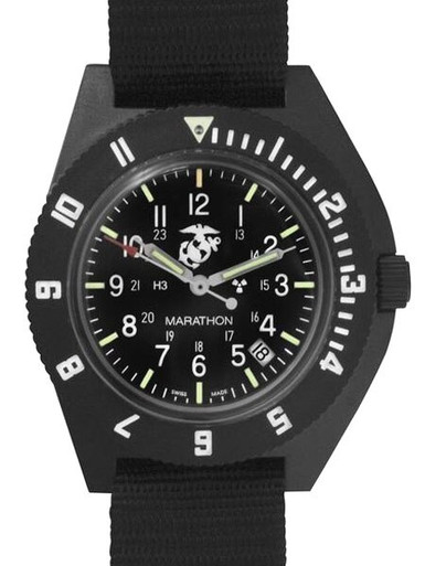 Marathon Swiss Quartz Navigator Pilot Watch with acrylic crystal