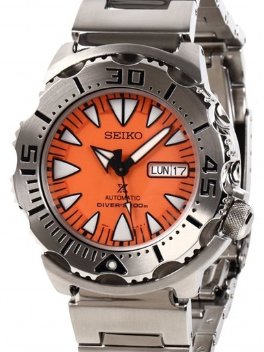 Seiko 2nd Generation Orange Monster with new 24-Jewel Automatic Movement  #SRP309K1